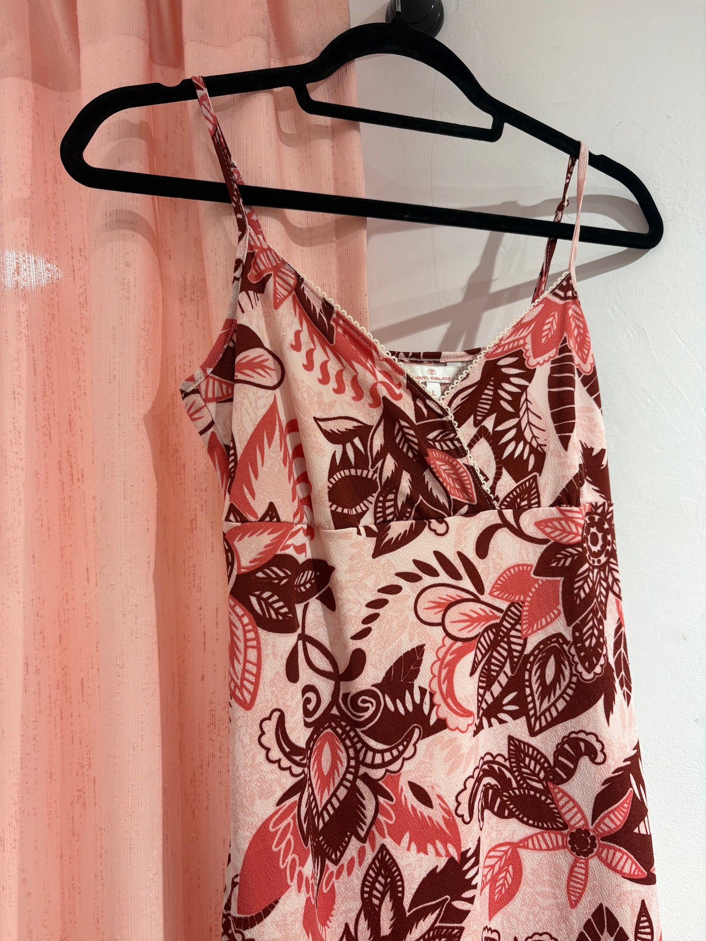 Beautiful floral midi dress (L)