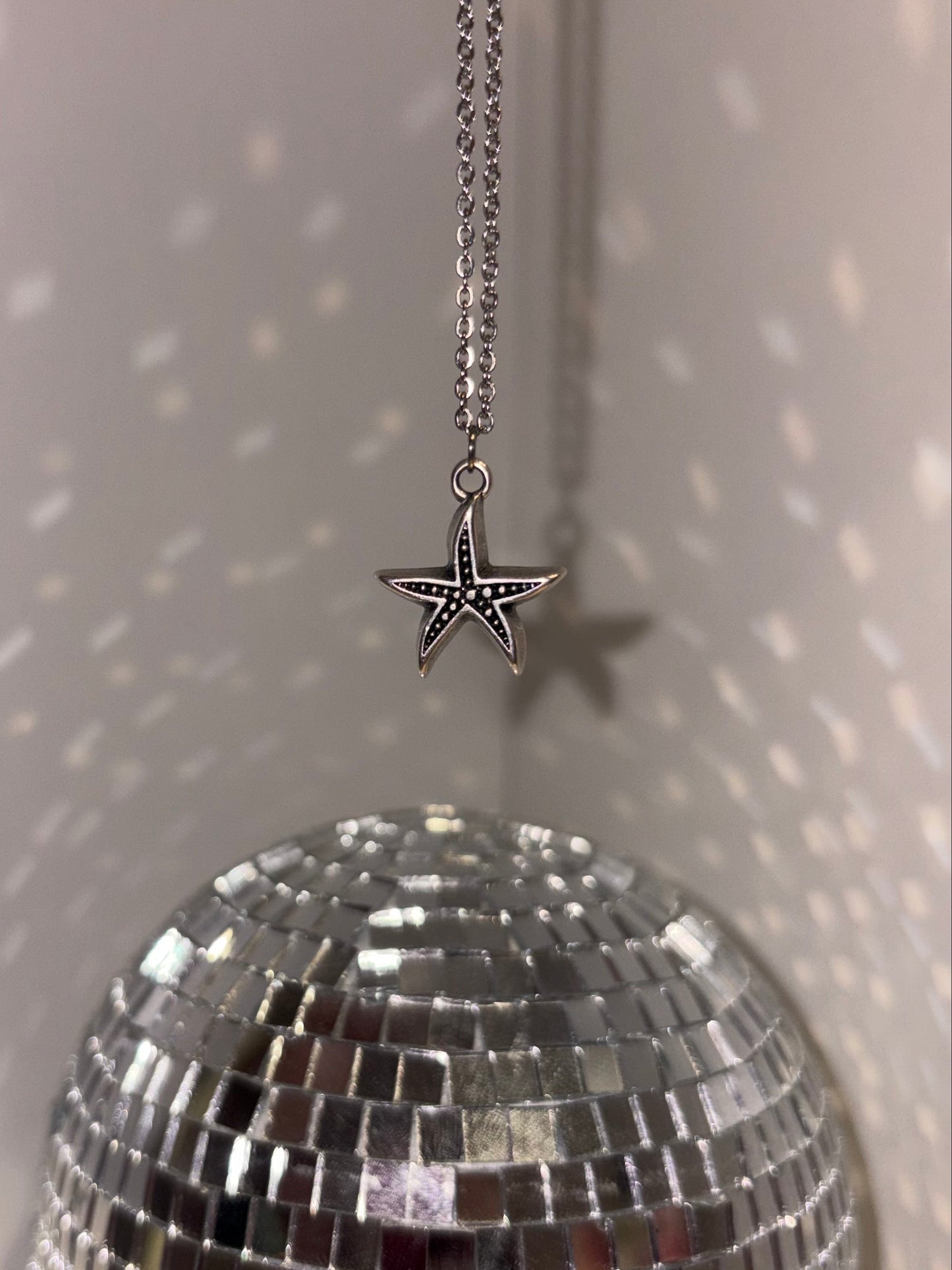 Handmade necklace with stainless steel chain