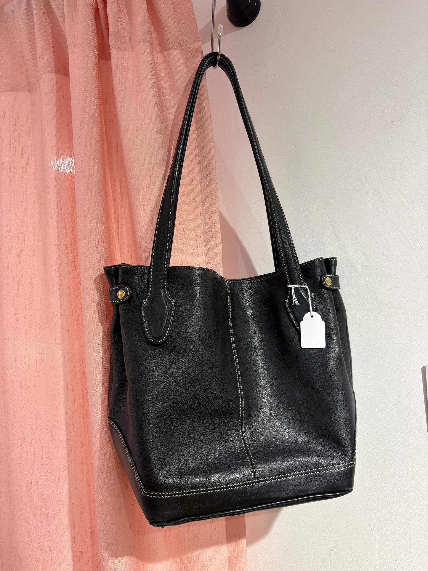 Real leather black Ghibli bag (original price 300+)