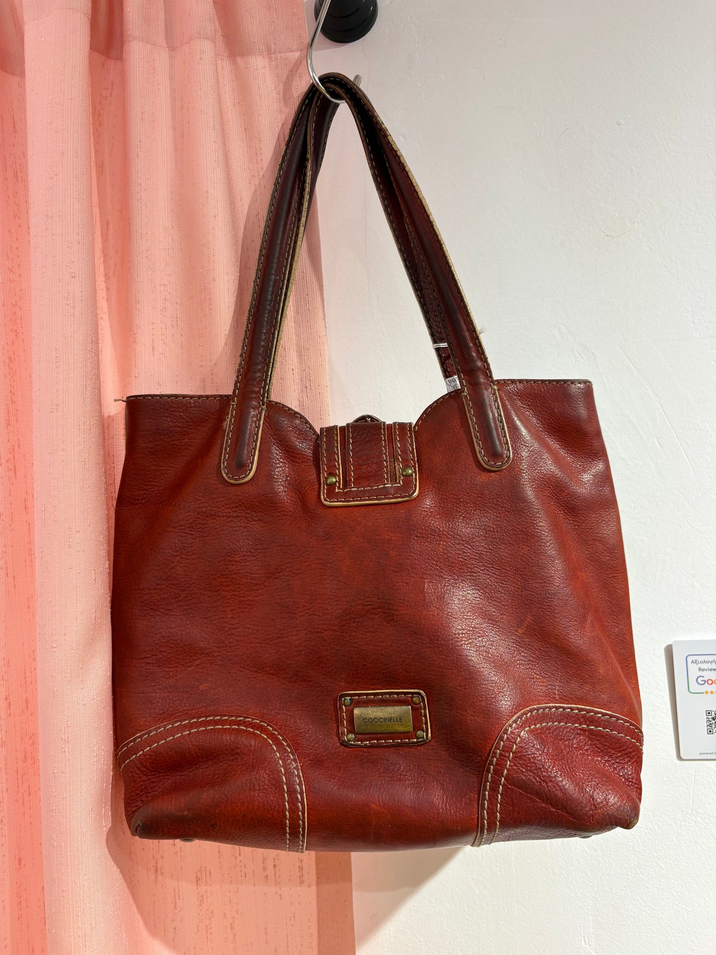 Real leather Coccinelle bag