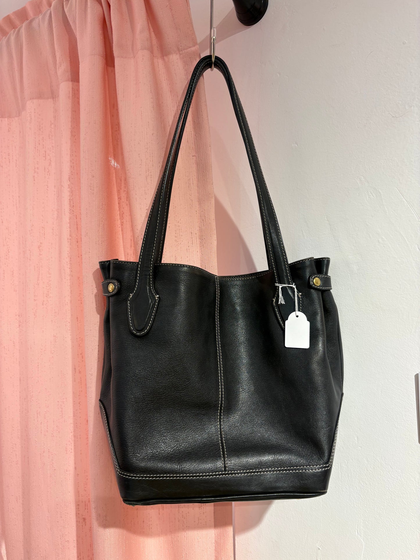 Real leather black Ghibli bag (original price 300+)