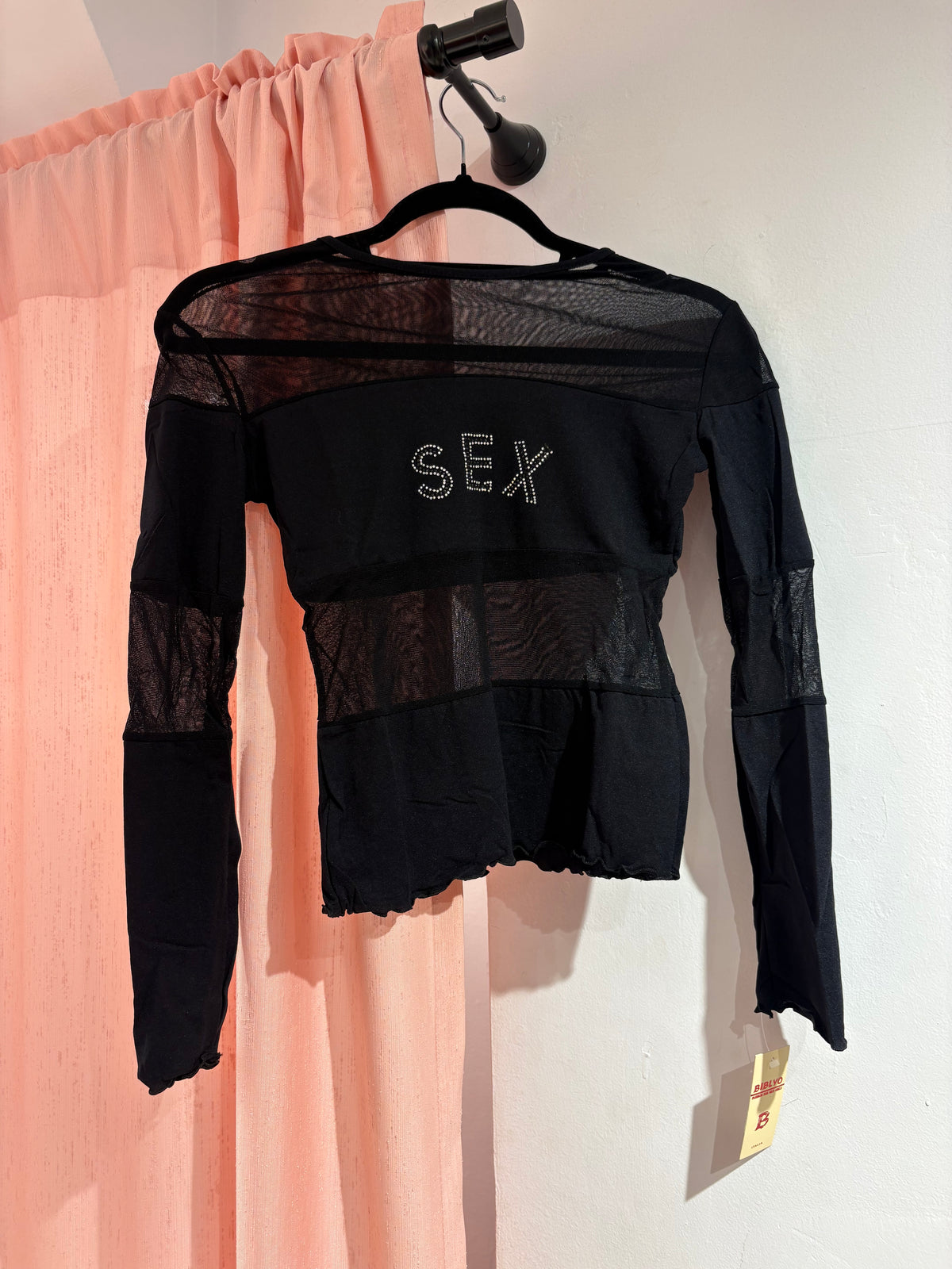 Super cool long sleeve mesh top (One Size)