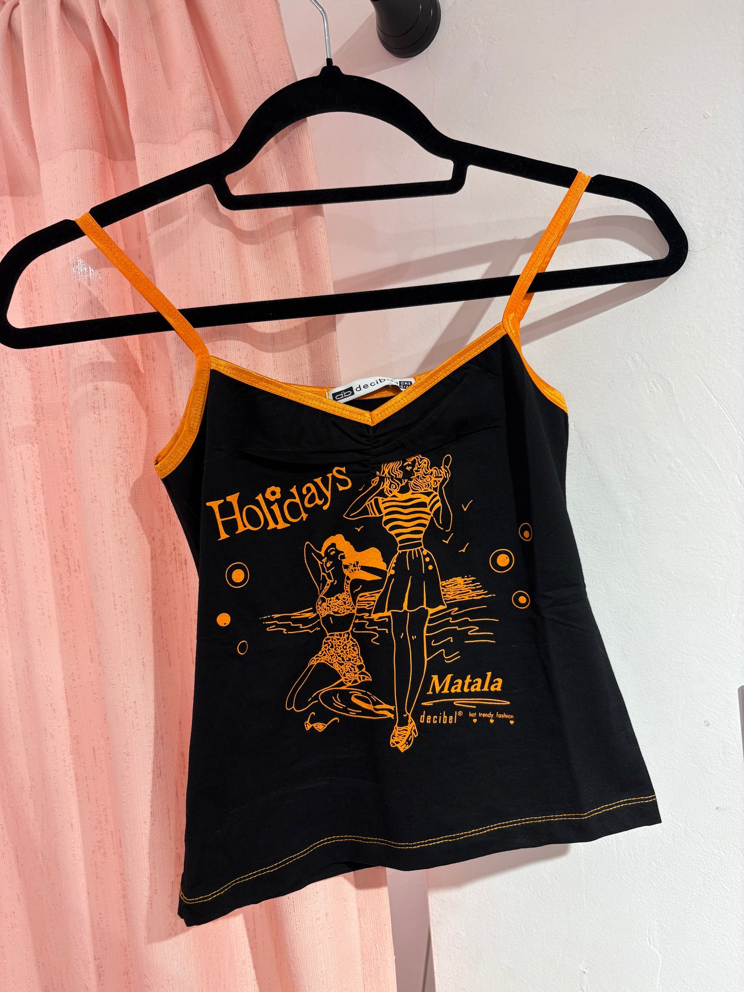 Super cute "Matala" souvenir y2k top (One Size)