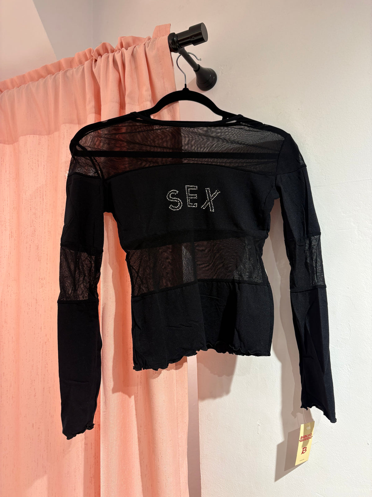 Super cool long sleeve mesh top (One Size)
