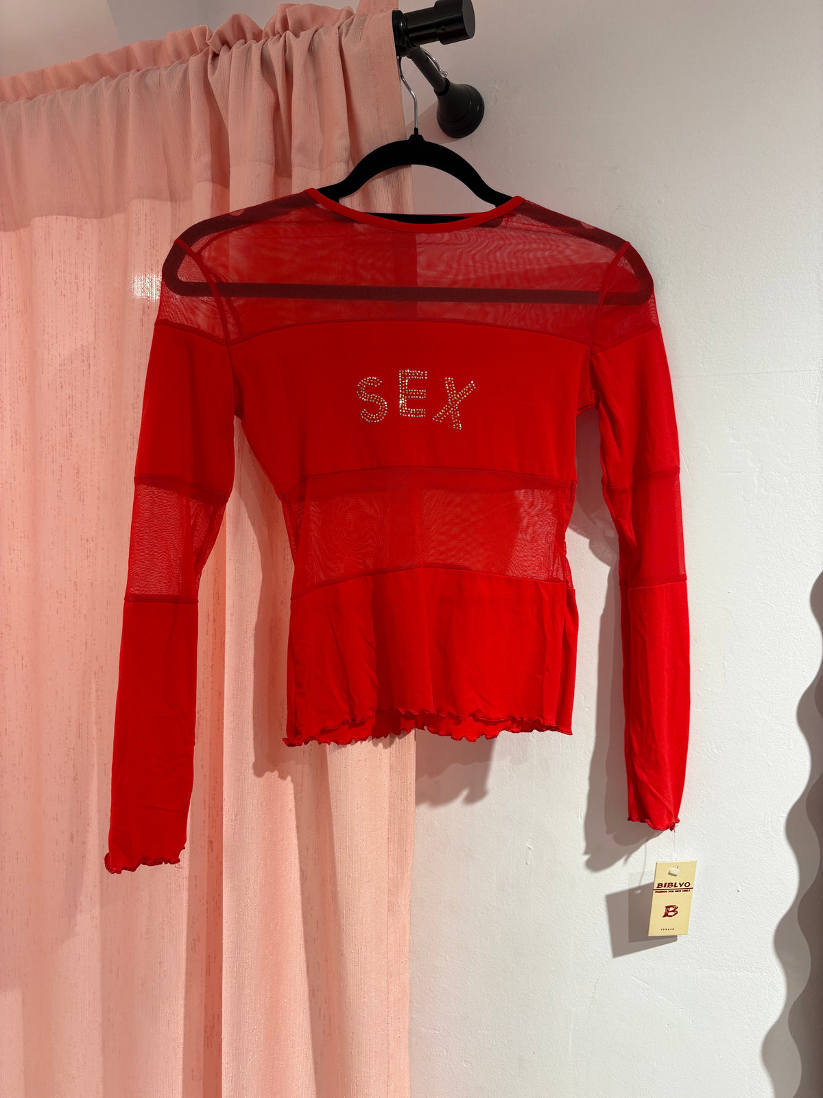 Super cool long sleeve mesh top (One Size)