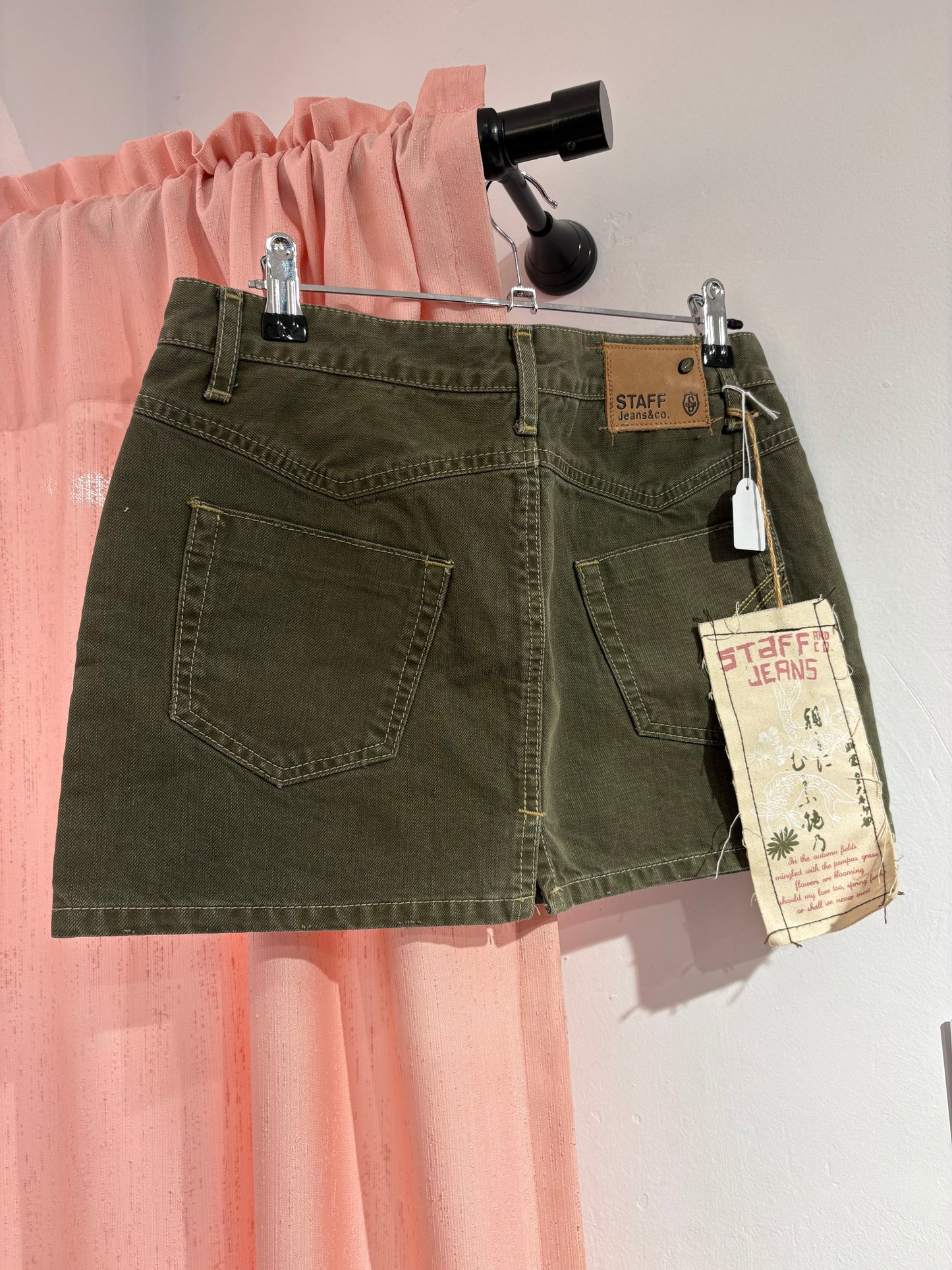 Staff Jeans deadstock mini skirt (Size: 26)