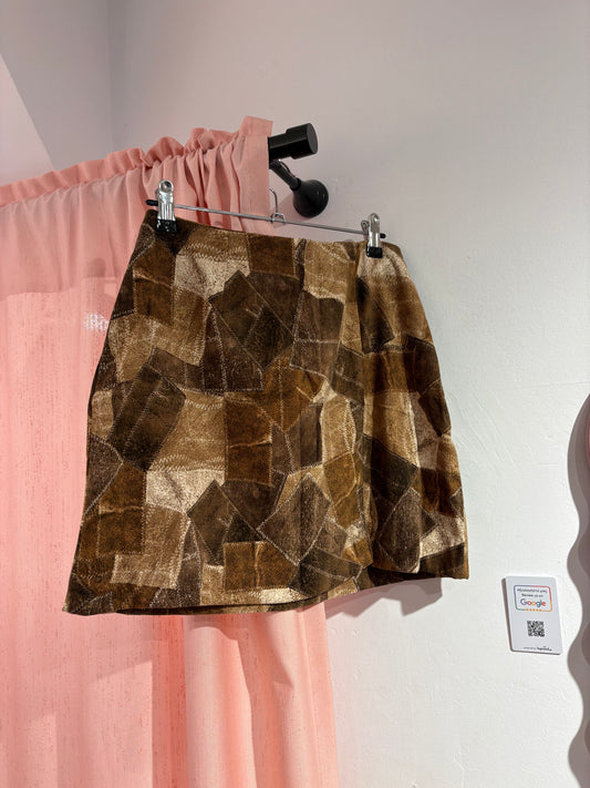 Y2k mini skirt with side zipper (M)