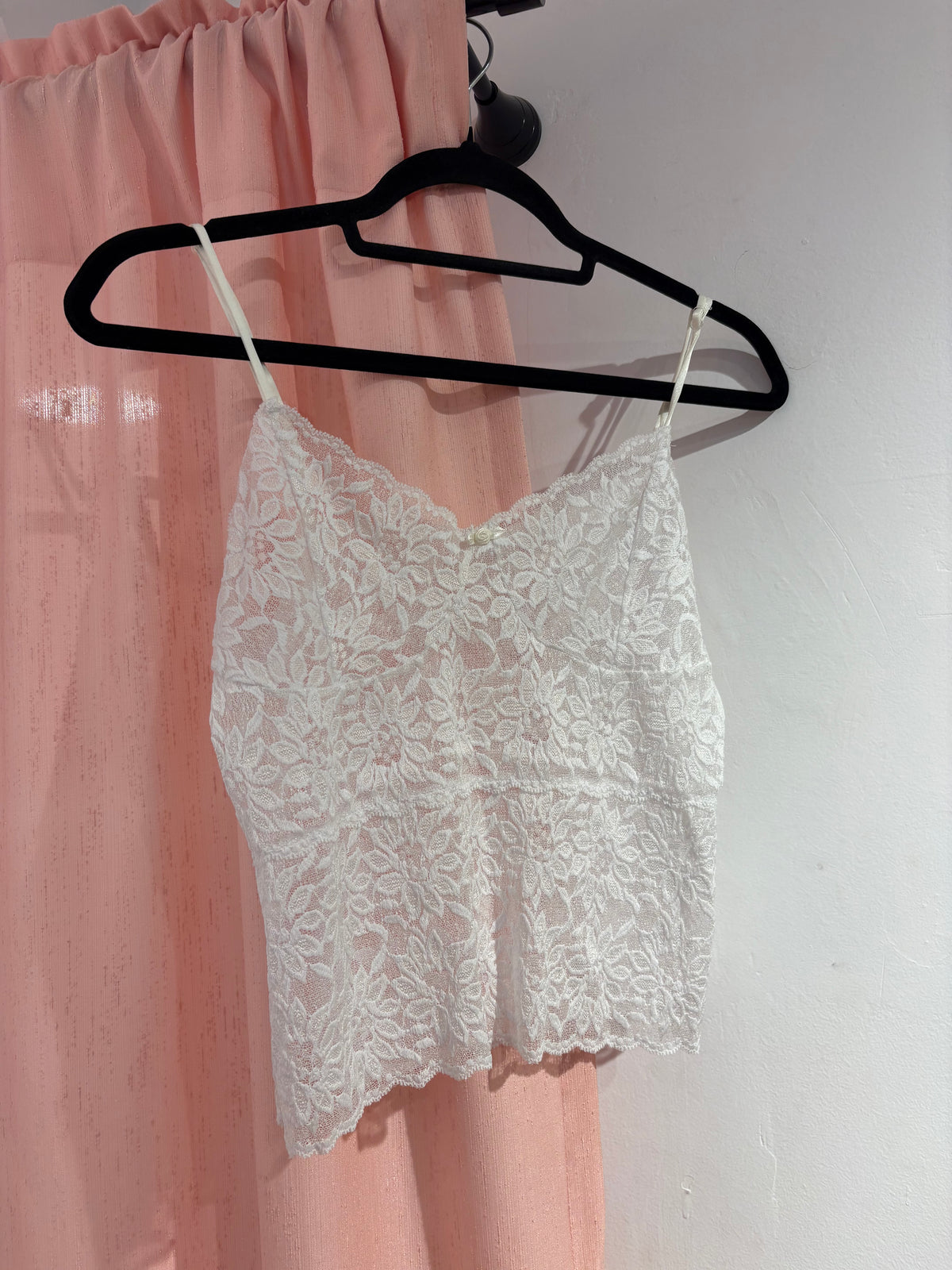 White laced cami top (Fits M-L)