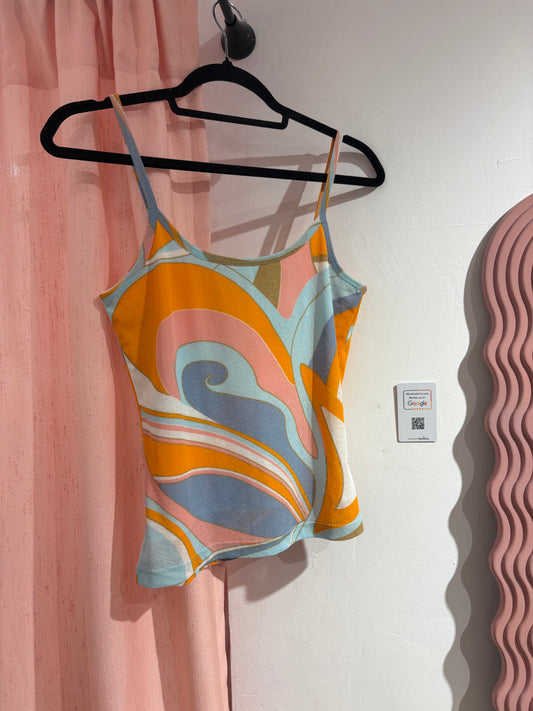 Pretty colorful vintage top (L)