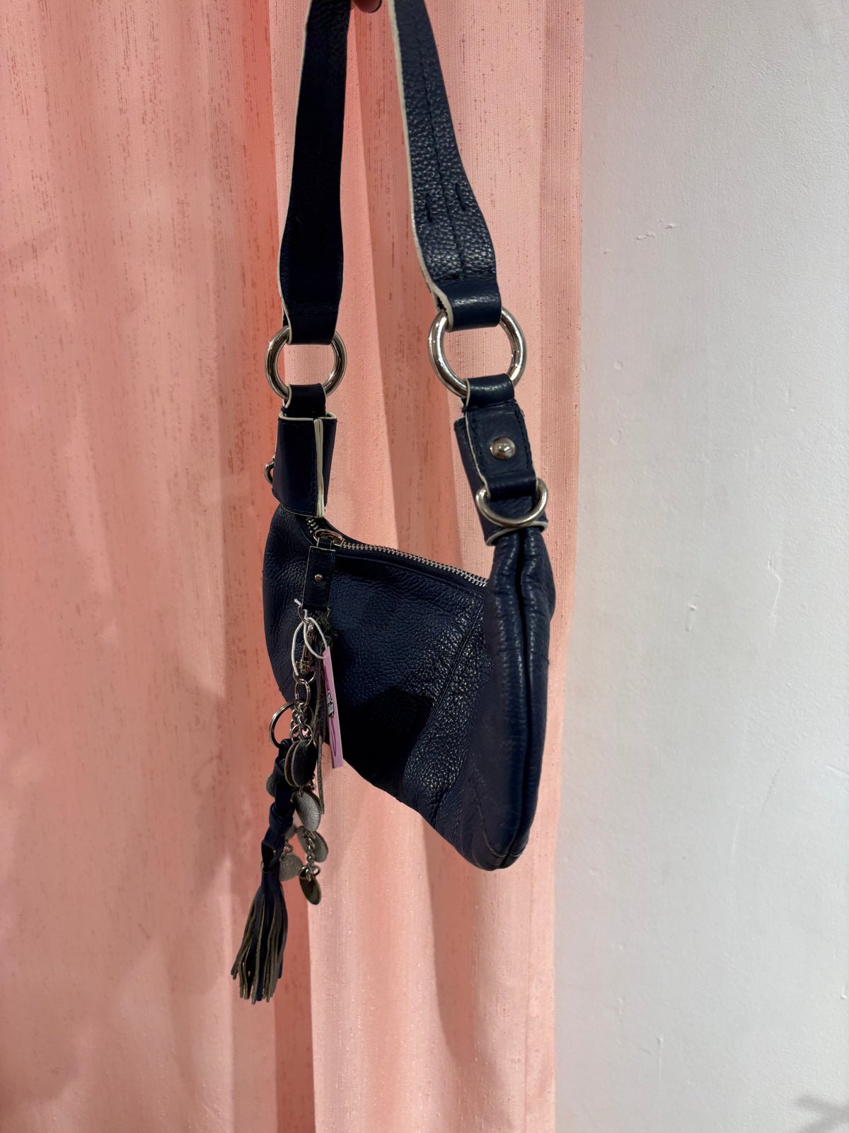 Gorgeous blue leather mini bag