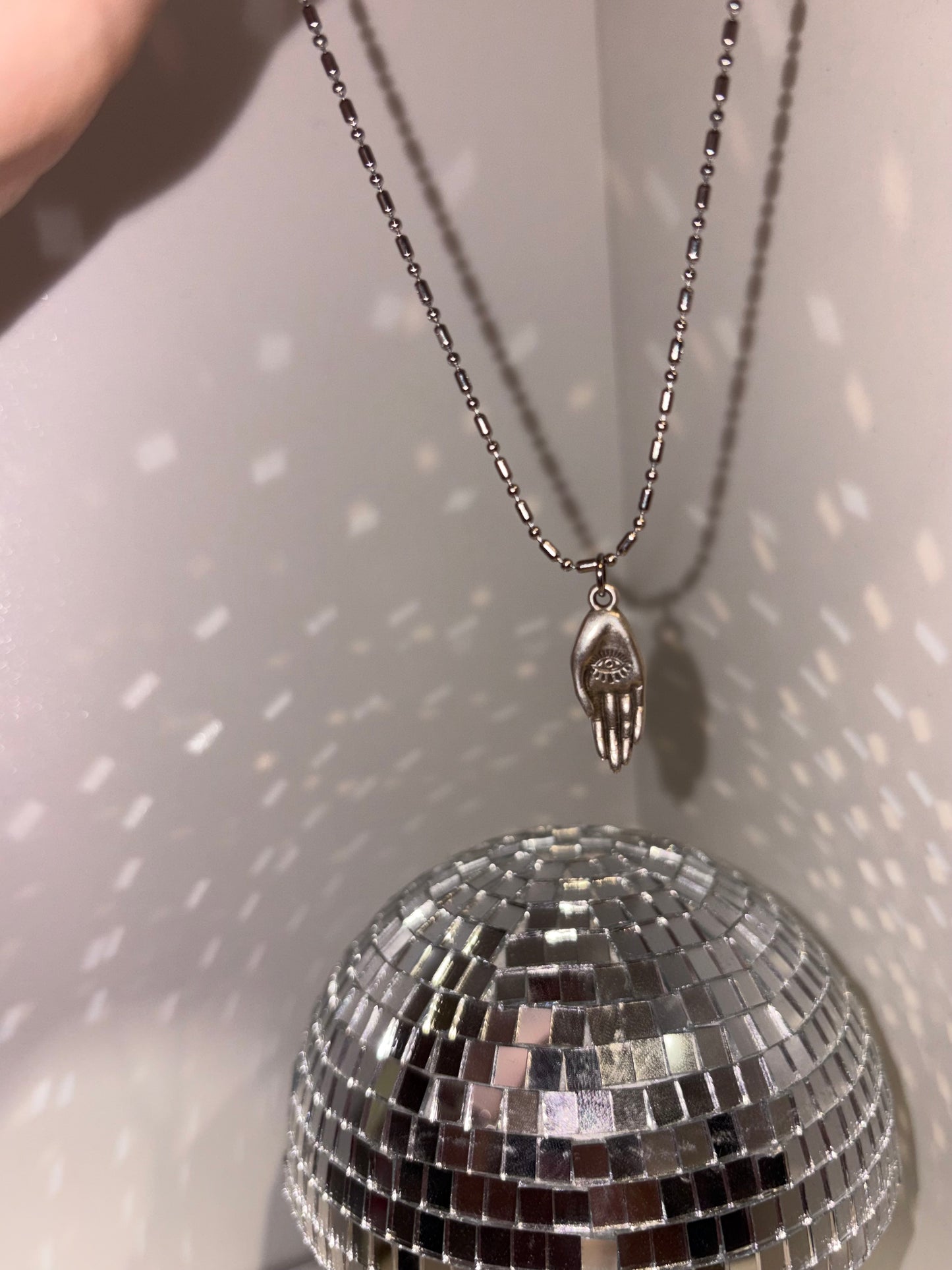 Handmade necklace with stainless steel chain