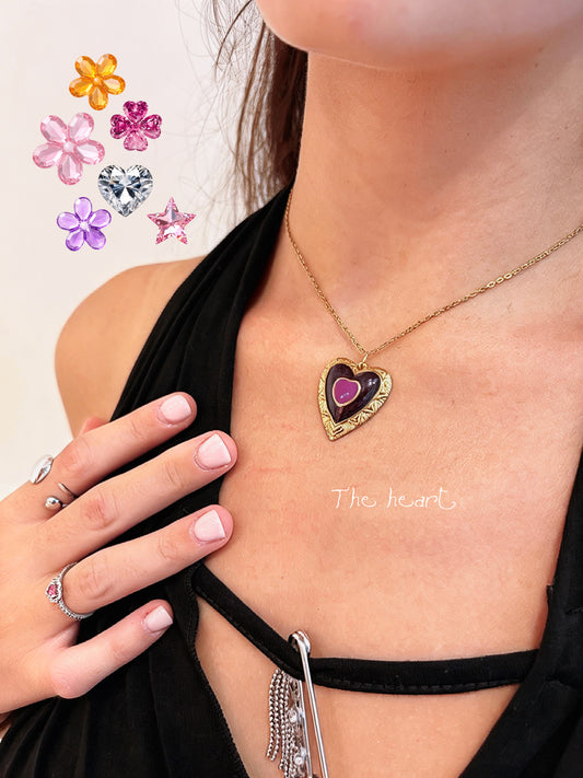 Stainless steel heart necklace