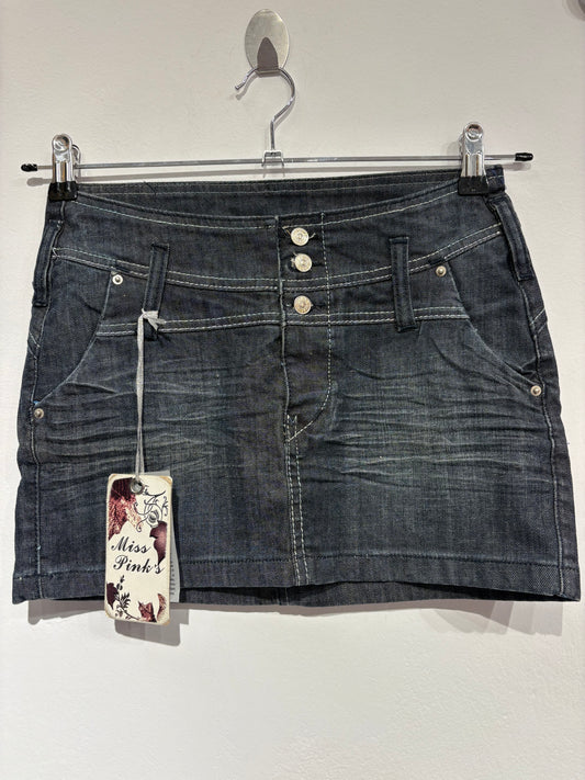 Y2k denim mini skirt (XS)