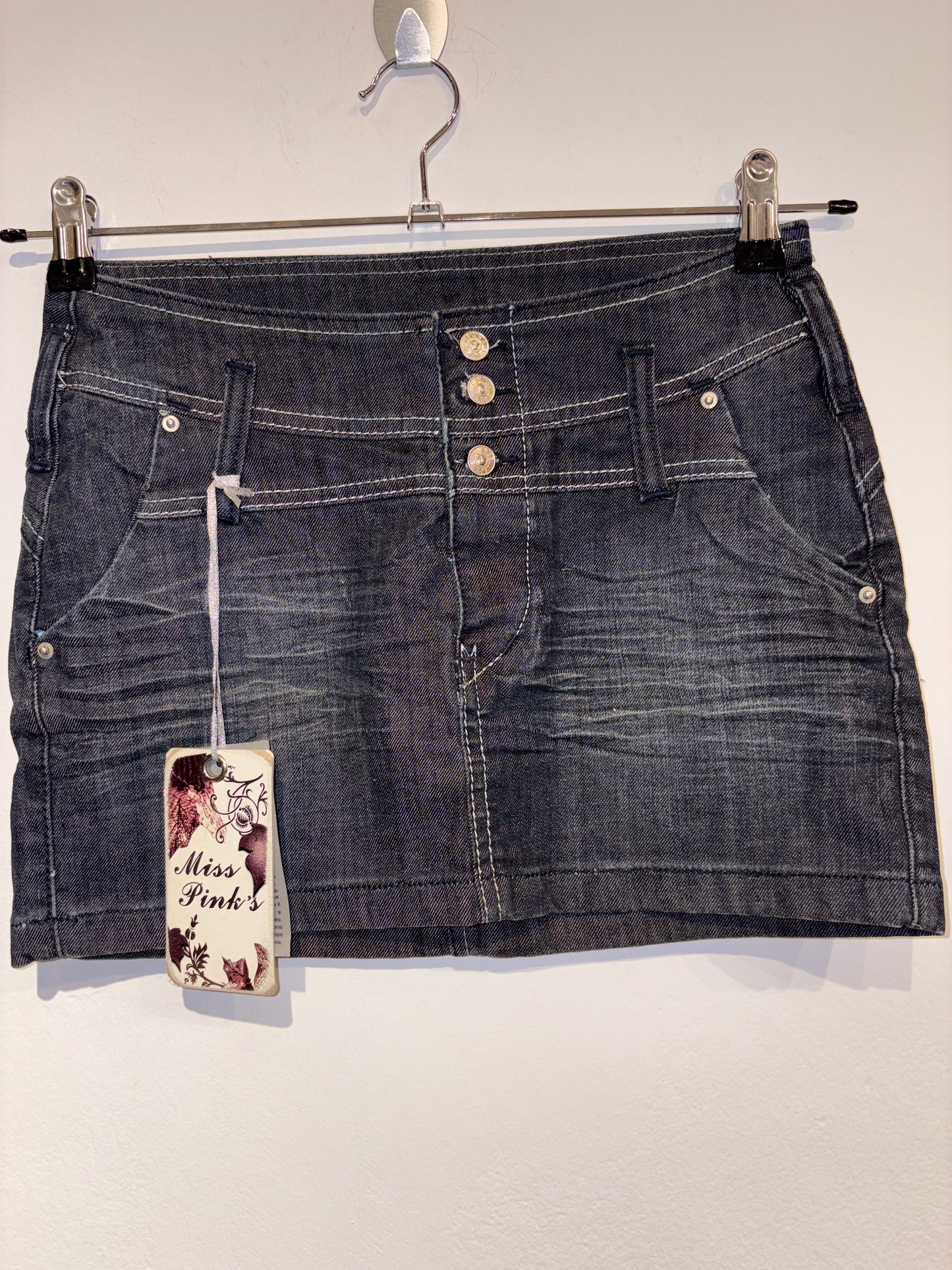 Y2k denim mini skirt (XS)
