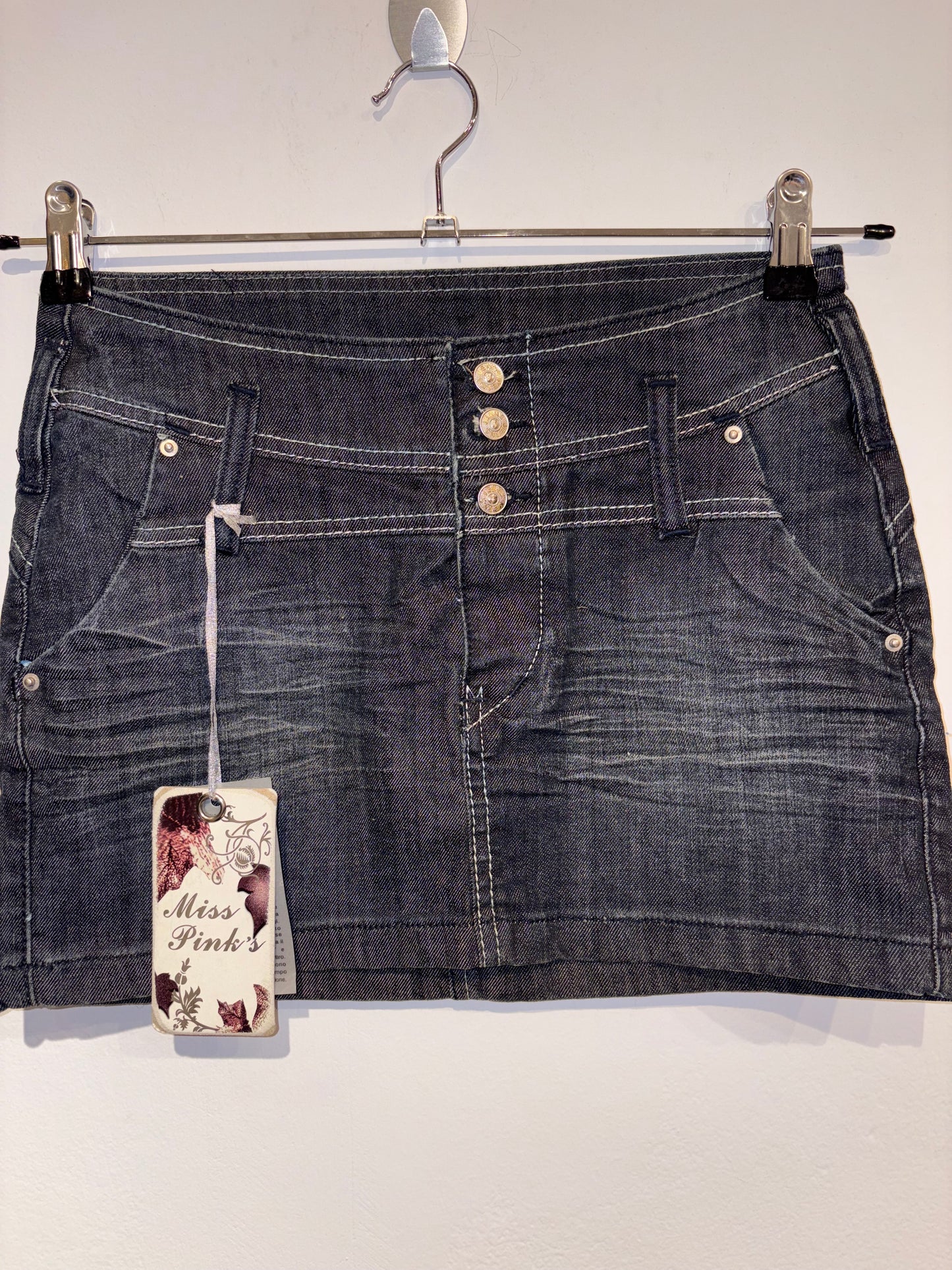 Y2k denim mini skirt (XS)