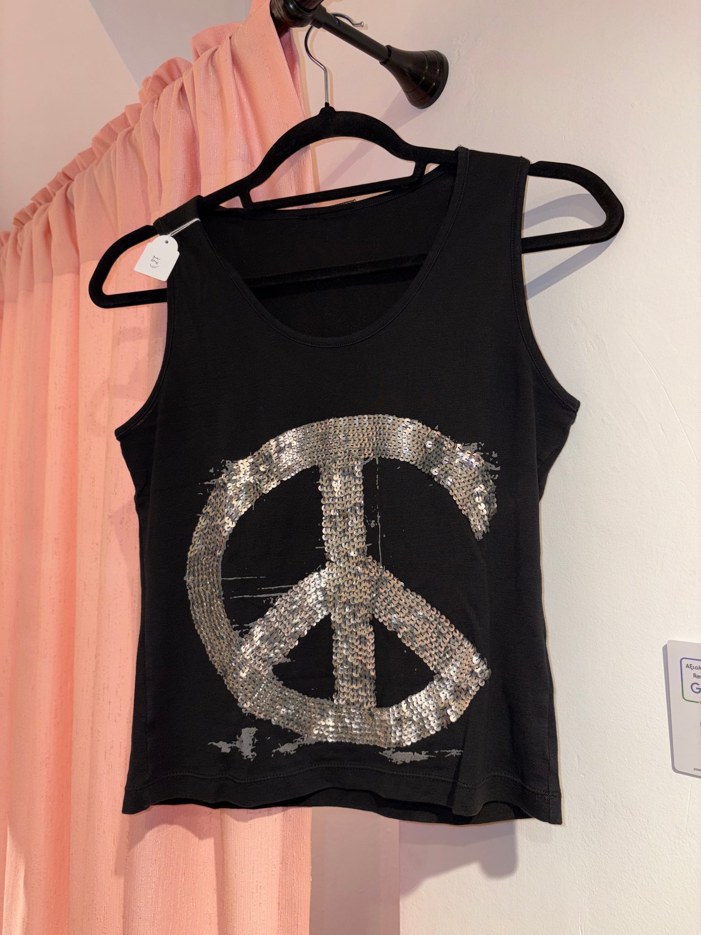 Super cool y2k top with sequin details (M)