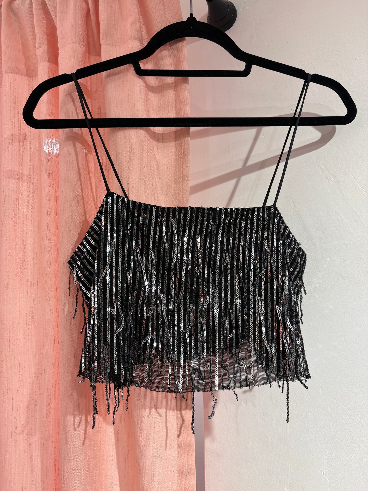 Sequin crop top (S-M)