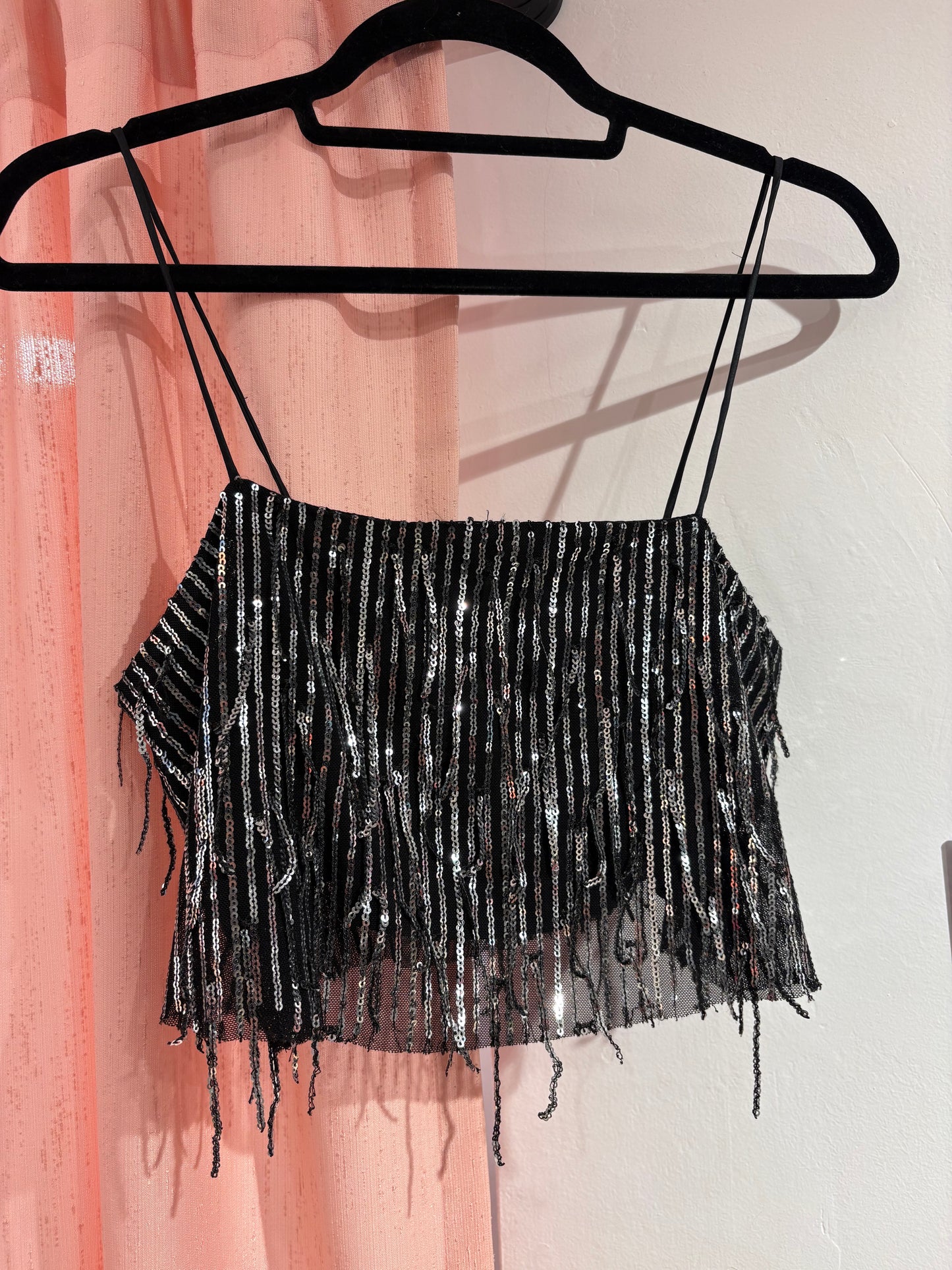 Sequin crop top (S-M)