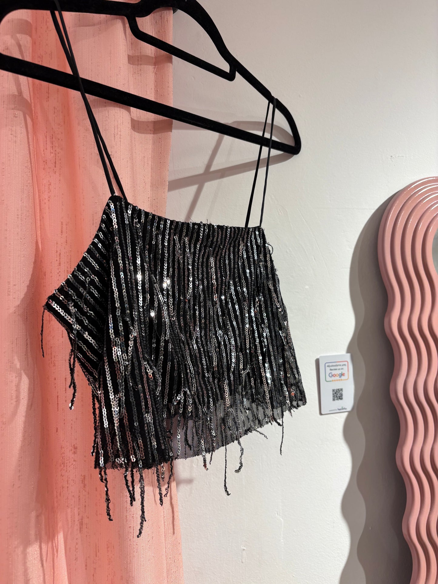 Sequin crop top (S-M)