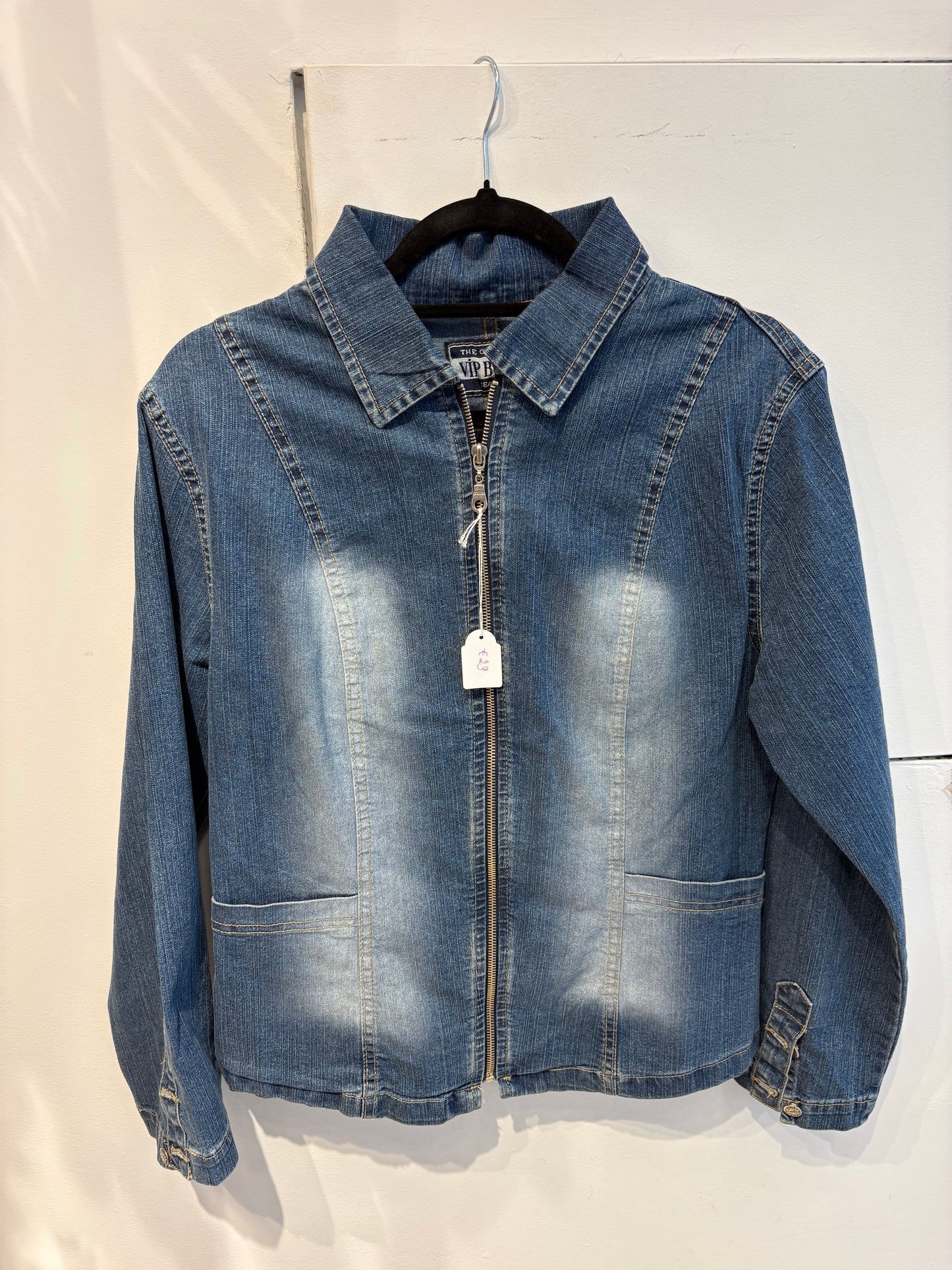 Denim Jacket with Zipper