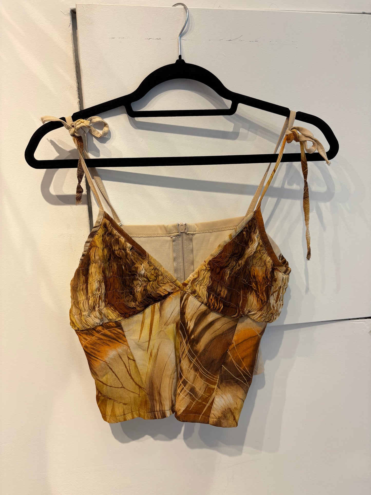 Y2K Top with Side Zipper