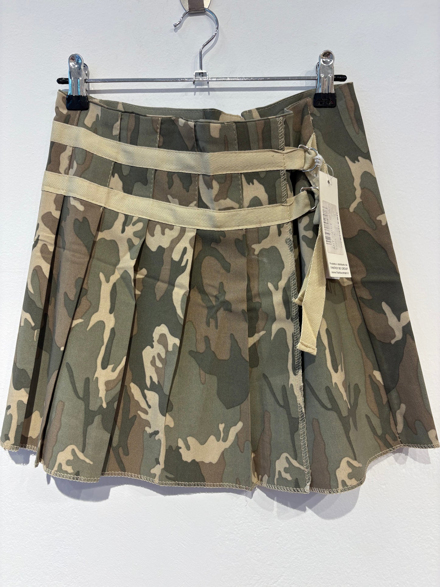 Y2k military mini skirt (XS)