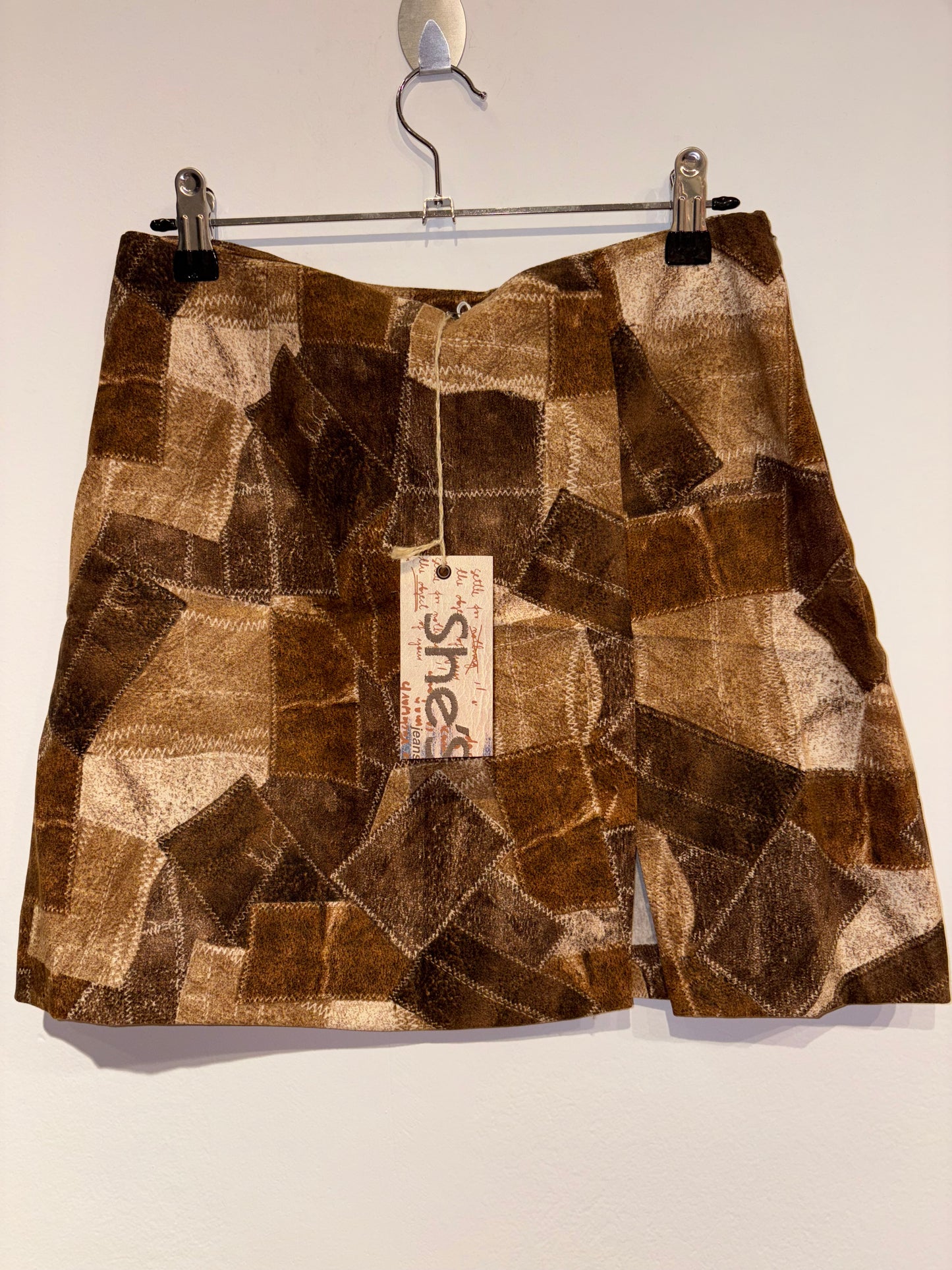 Y2k mini skirt with side zipper (M)