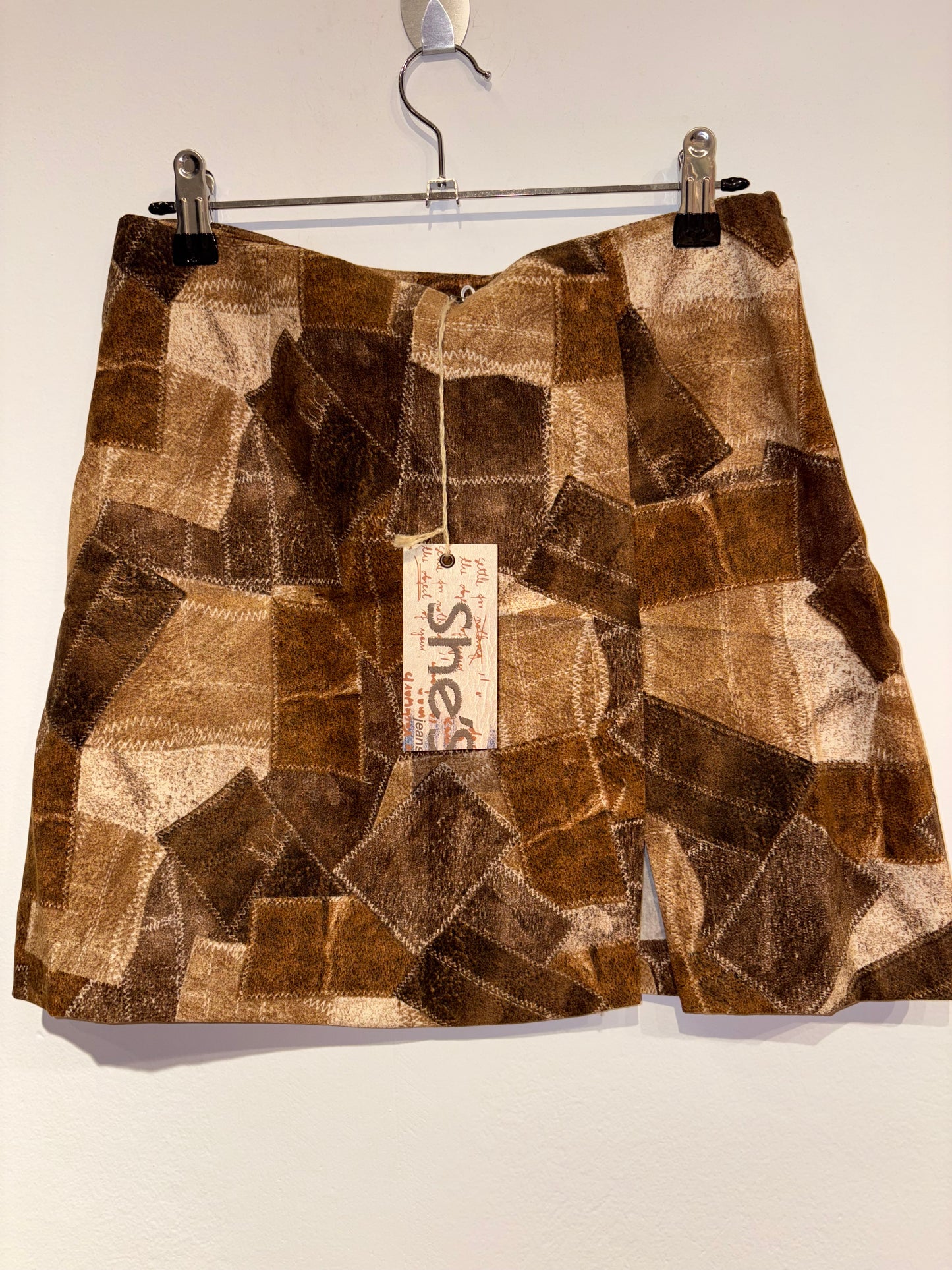 Y2k mini skirt with side zipper (M)